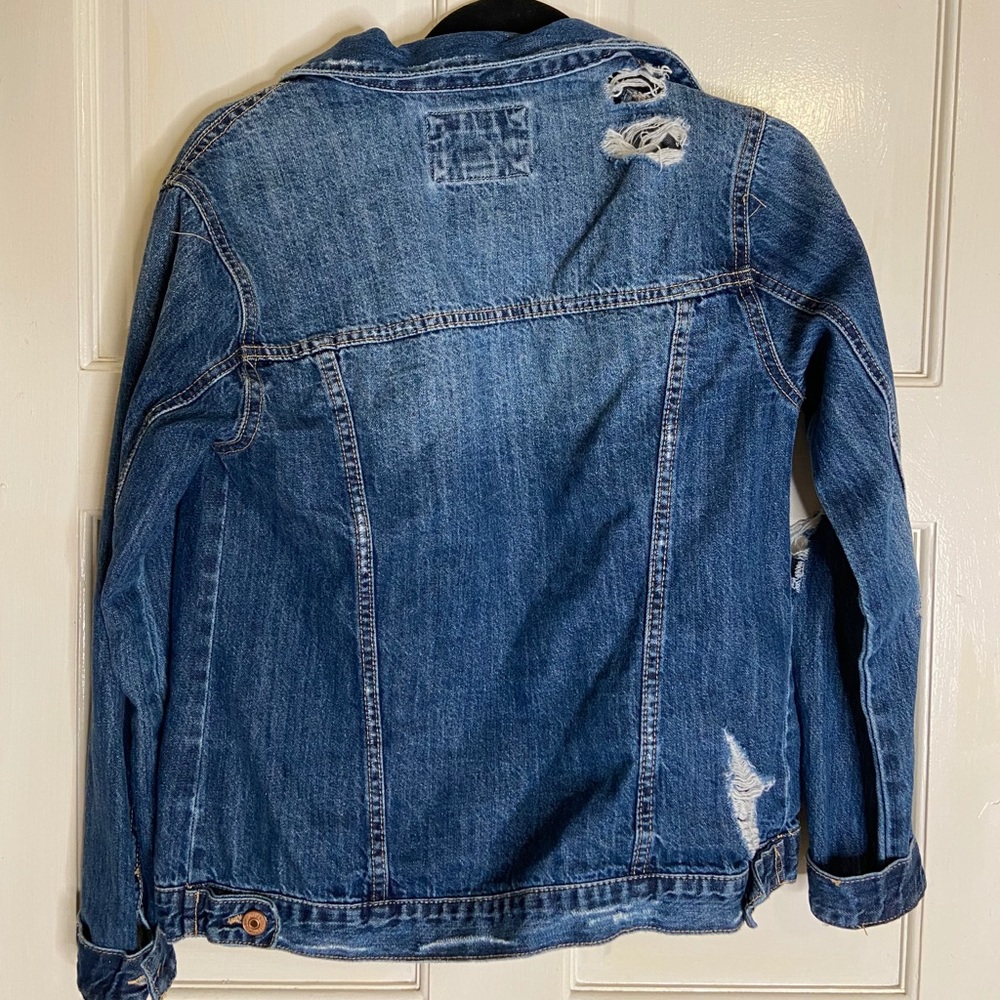 Distressed jean jacket - Picture 2 of 2